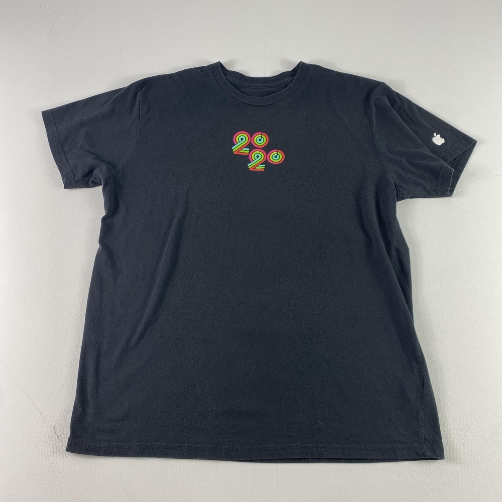 Apple Shirt‎ Mens Large Black Close Your Rings Challenge 2020 USA Logo Tee